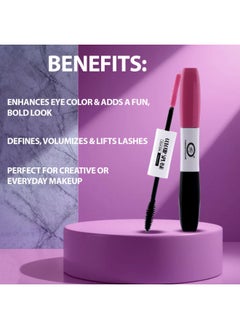 Fashion Colour Splash Dual Side Mascara For Women Define & Lengthen Volumizing & Lengthening Mascara Sakura Pink & Black 6g+6g  - Image 3