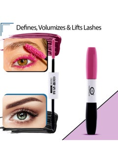 Fashion Colour Splash Dual Side Mascara For Women Define & Lengthen Volumizing & Lengthening Mascara Sakura Pink & Black 6g+6g  - Image 2