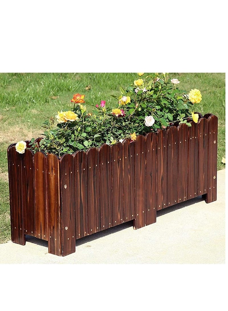 FFD Wooden Planter for Indoor & Outdoor Gardening Ideal for Flowers, Herbs, and Small Trees - Image 1