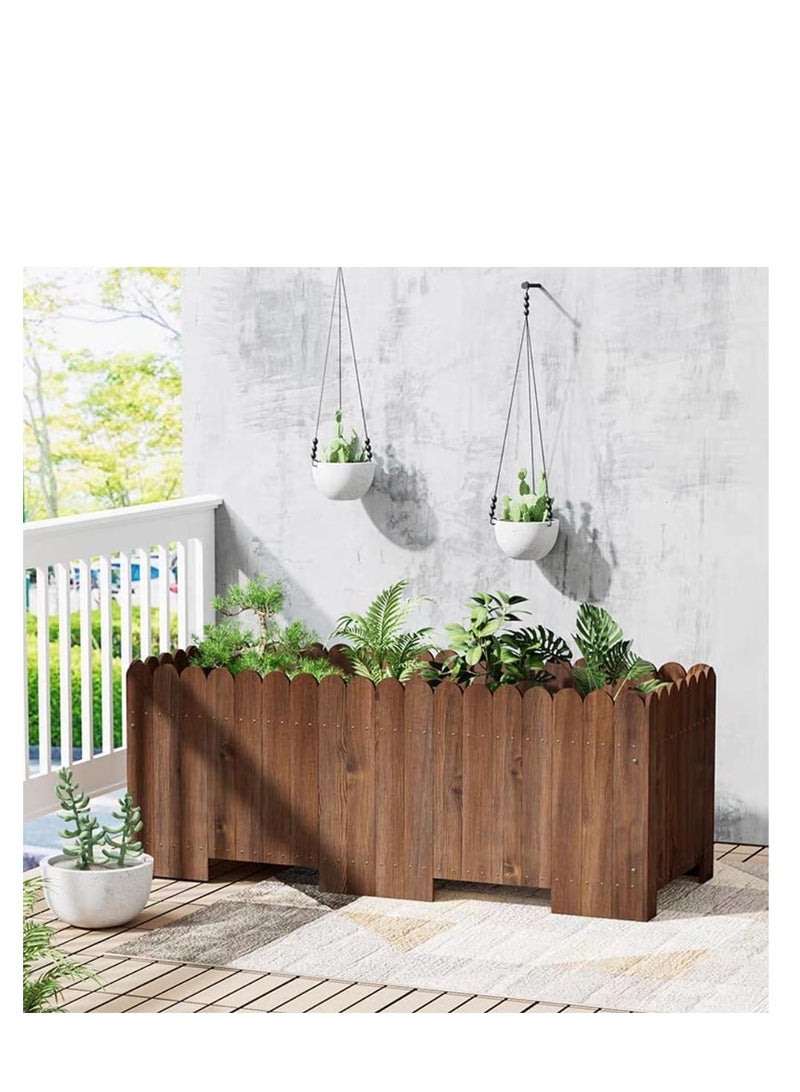 FFD Wooden Planter for Indoor & Outdoor Gardening Ideal for Flowers, Herbs, and Small Trees - Image 3