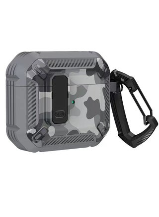 Case for AirPods Pro 3 Case with Lock Clip, Series Full-Body Rugged Hard Shell for Men Women with Keychain Cool Shockproof Protective Case For AirPods Pro 3(Gray Camo) - pzsku/ZB22D5C0B7EF33DB4AFF2Z/45/1744182891/fb920da0-e53b-47cb-9a33-61023d84ec82
