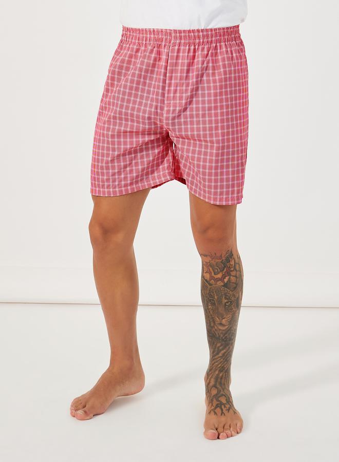 Styli Pack of 2 - Checked Assorted Woven Boxers  - Image 2
