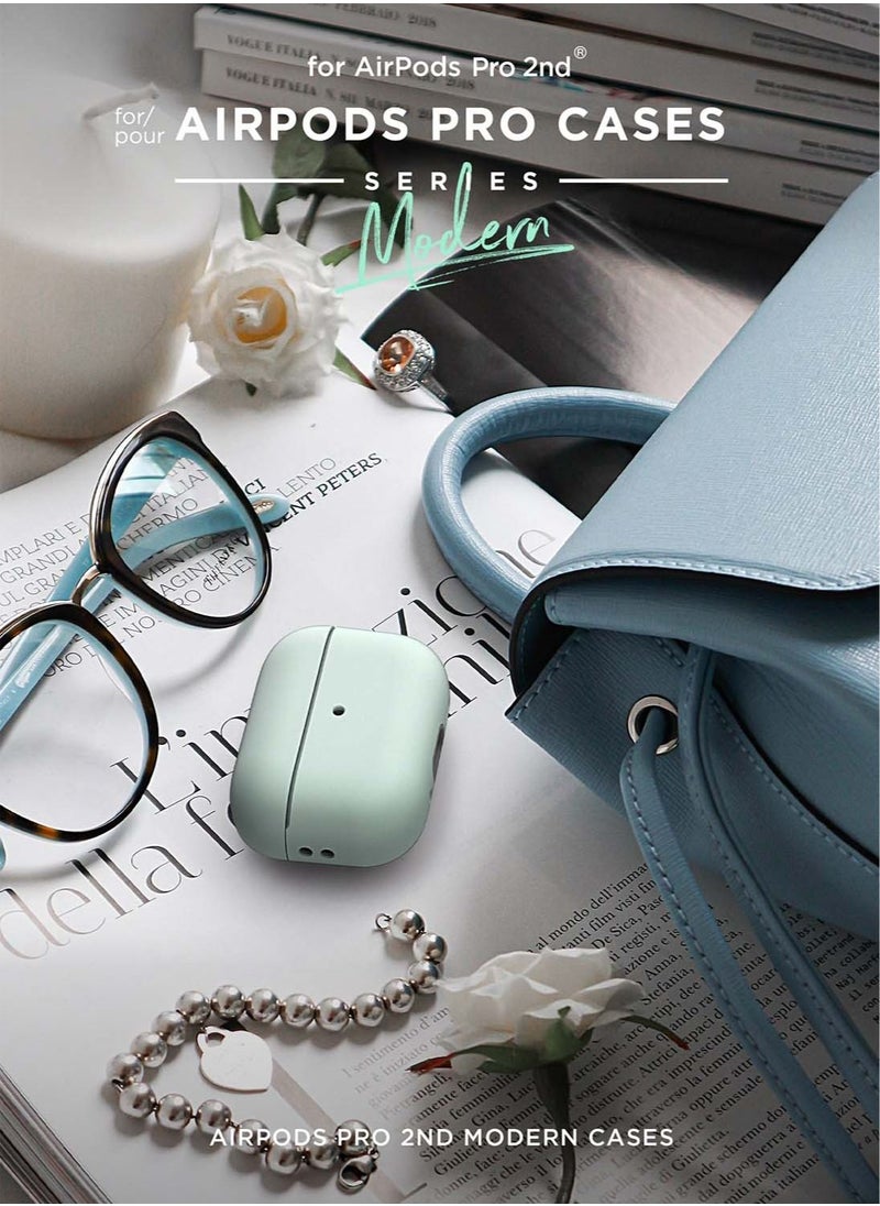 VRS Design - Modern for Airpods Pro 2nd Generation Case (2022) Airpods Pro 2 Case Cover with Leather Strap - Marine Green - Image 1