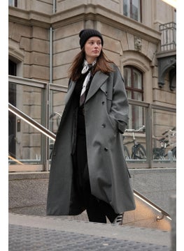 Manuka Premium Oversize Trench Coat Gray  - Image 1