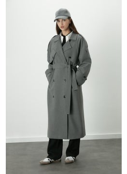 Manuka Premium Oversize Trench Coat Gray  - Image 3