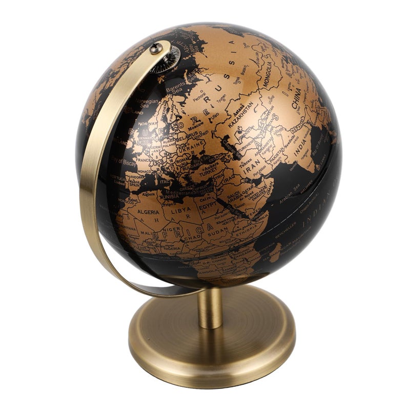 Antique Bronze Rotating Earth Globe Desktop Decoration For Home And Office - Image 2