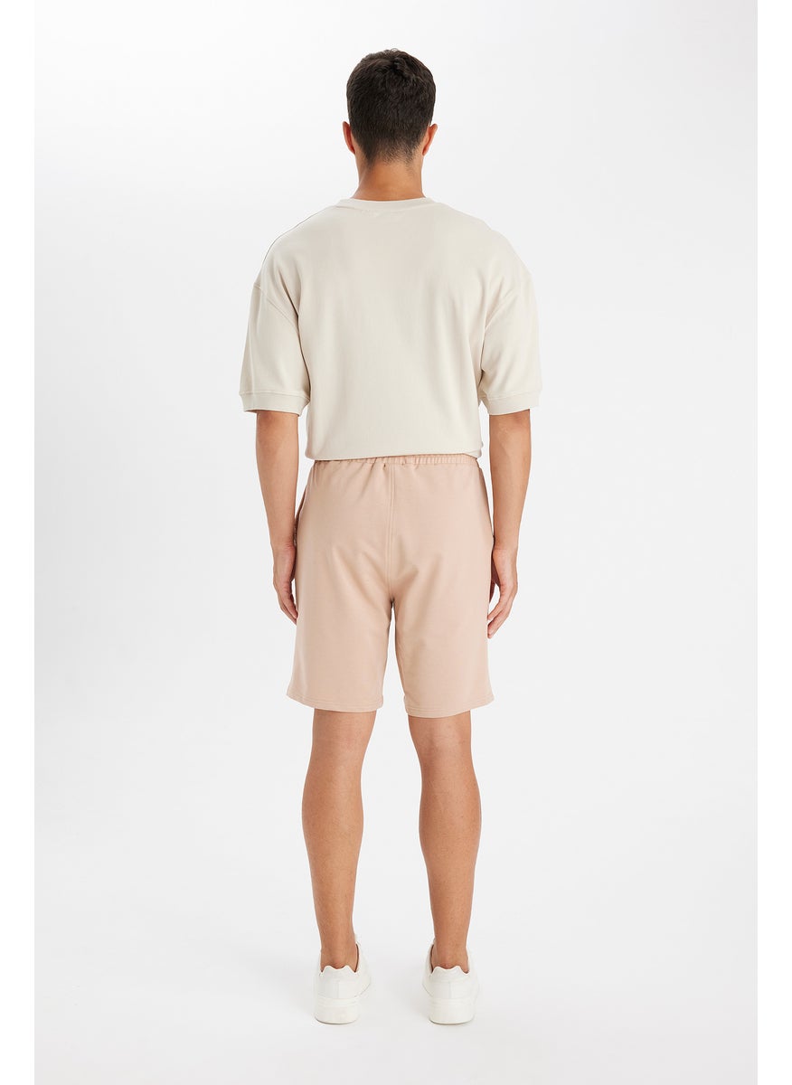 Man Regular Fit Basic Bermuda Shorts