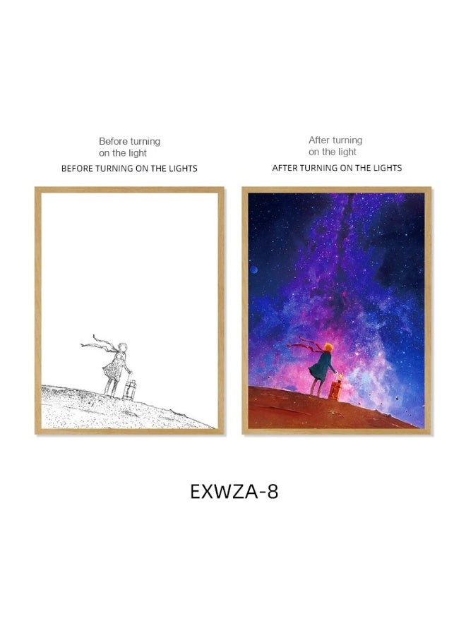 آنا 8 بوصة مصباح زخرفي ثلاثي الألوان مع لمسة لاسلكية لتغيير الألوان - Image 1