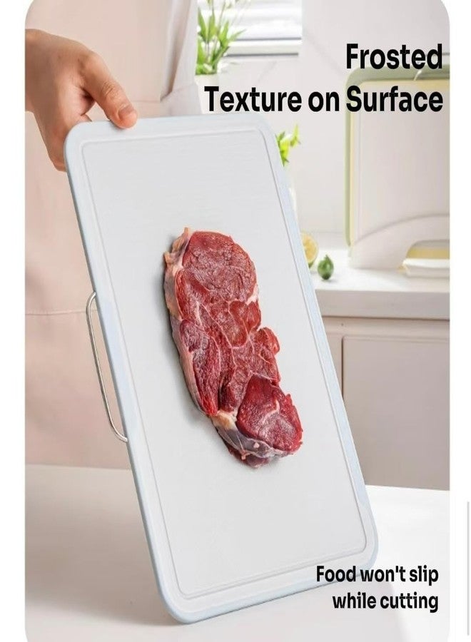 ACAUTO Cutting Boards for Kitchen, Charcuterie Chopping Boards Set of 3 with Stand, Plastic Cutting Mat for Kitchen Dishwasher Safe with Storage Stand - Image 4