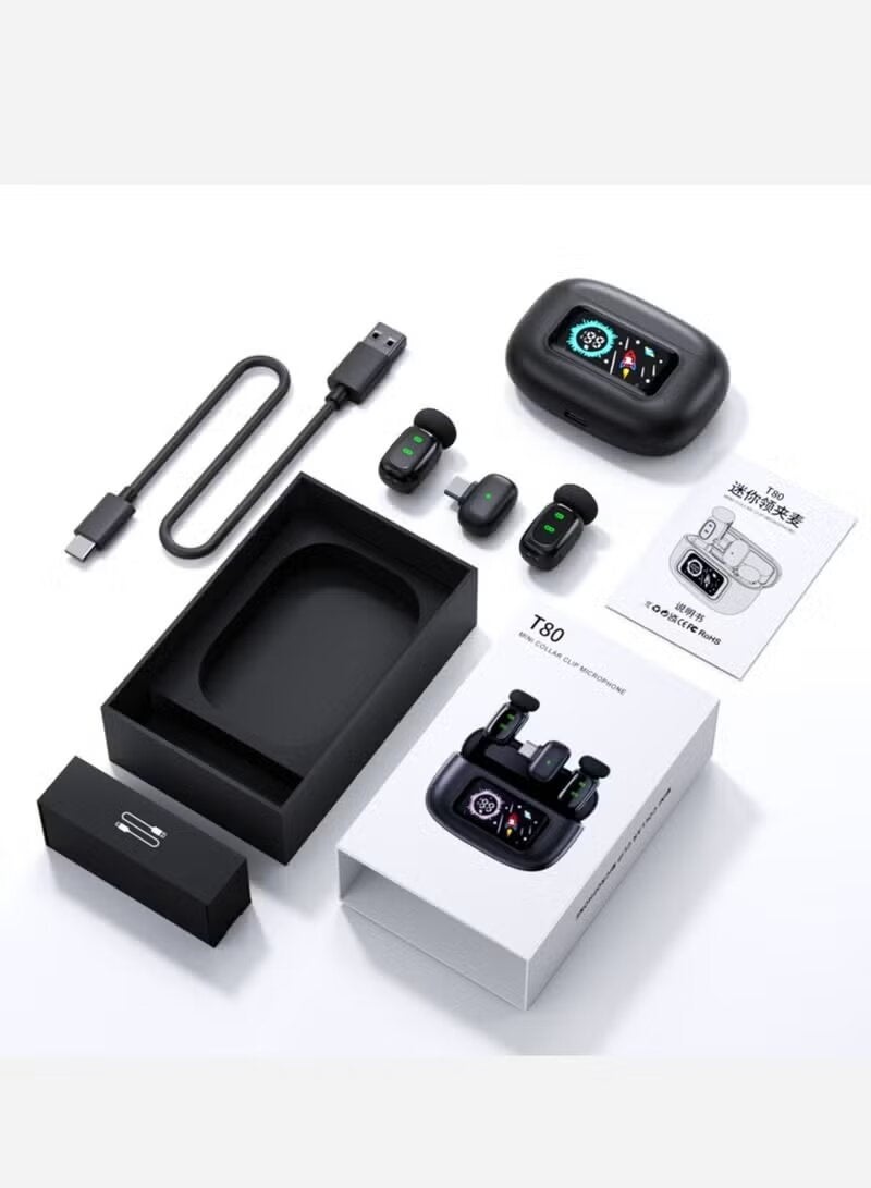 ELTRAZONE T80 Wireless Lavalier Microphone with Noise Reduction, Portable Clip On Mic for Recording, Streaming & Interviews, Clear Audio, Long Battery Life, Plug & Play Mini Microphone for Mobile Devices & Cameras - Image 4