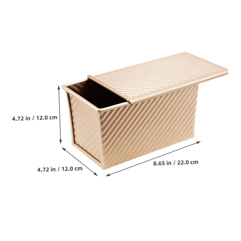 2Pcs Nonstick Toast Mold And Lid Loaf Pan For Baking Bread Cakes Home Use - Image 3