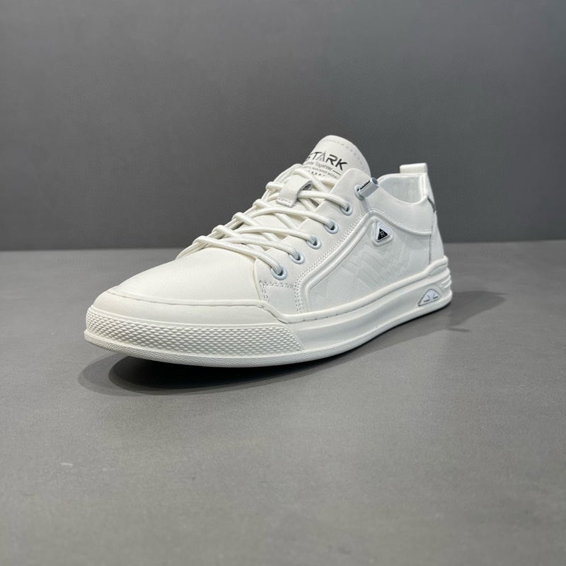 Boys Casual White Shoes Genuine Leather European Station Men'S Shoes All-Match Men'S Board Shoes Men'S Trendy Shoes Fashionable Slip-On Shoes - Image 5