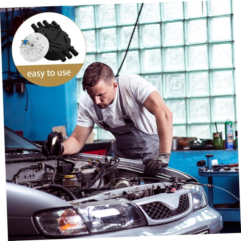 Compatible Distributor Cap Rotor Set Heavy Duty Replacement for Ignition System - Image 3