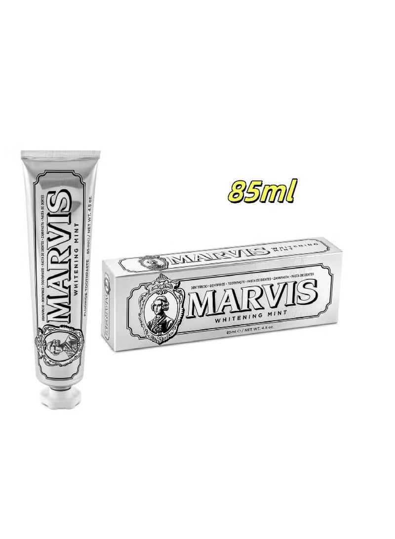 Marvis Whitening Mint Toothpaste - 85ml/4.4 oz Packed with Xylitol for Effective Teeth Whitening and Fresh Breath