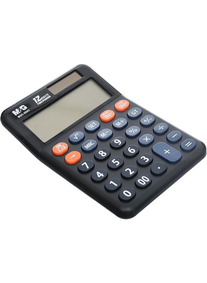 ام اند جي آلة حاسبة مكتبية، وظيفة ضريبية، ١٢ رقمًا، طاقة مزدوجة، أداء موثوق - Image 2