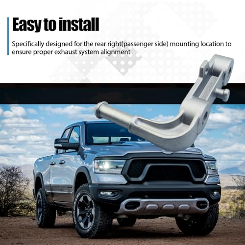 KMBNTU Rear Right Passenger Side Exhaust Bracket Muffler Support Assembly Fits for Dodge Ram 1500 2019-2024 5.7L 6.2L Replace 68395841AA - Image 5