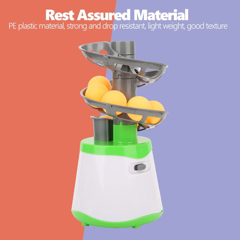 Dilwe Table Tennis Serve Machine, Portable Table Tennis Trainer Automatic Launcher Robot with 10 Balls for Beginners/ Lovers Table Tennis Launcher - Image 5