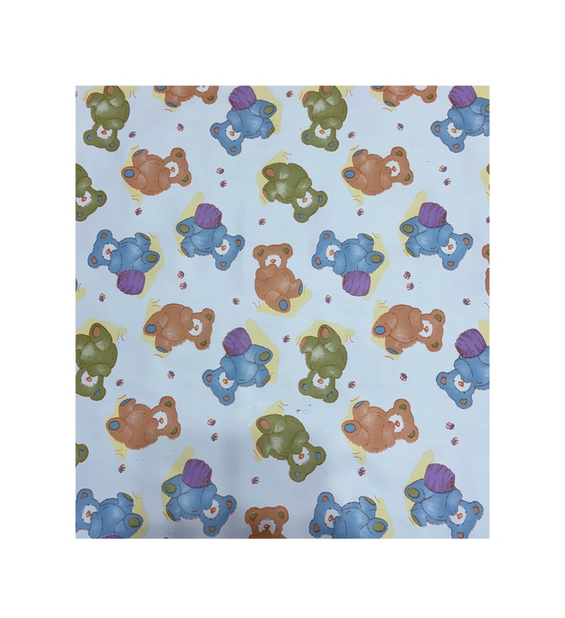 Ecosoft Baby Plastic Sheet/Rubber Sheet for Babies/Bed Wetting Protector / 65 x 100 CM (HONEYBEAR Combo) - Image 5