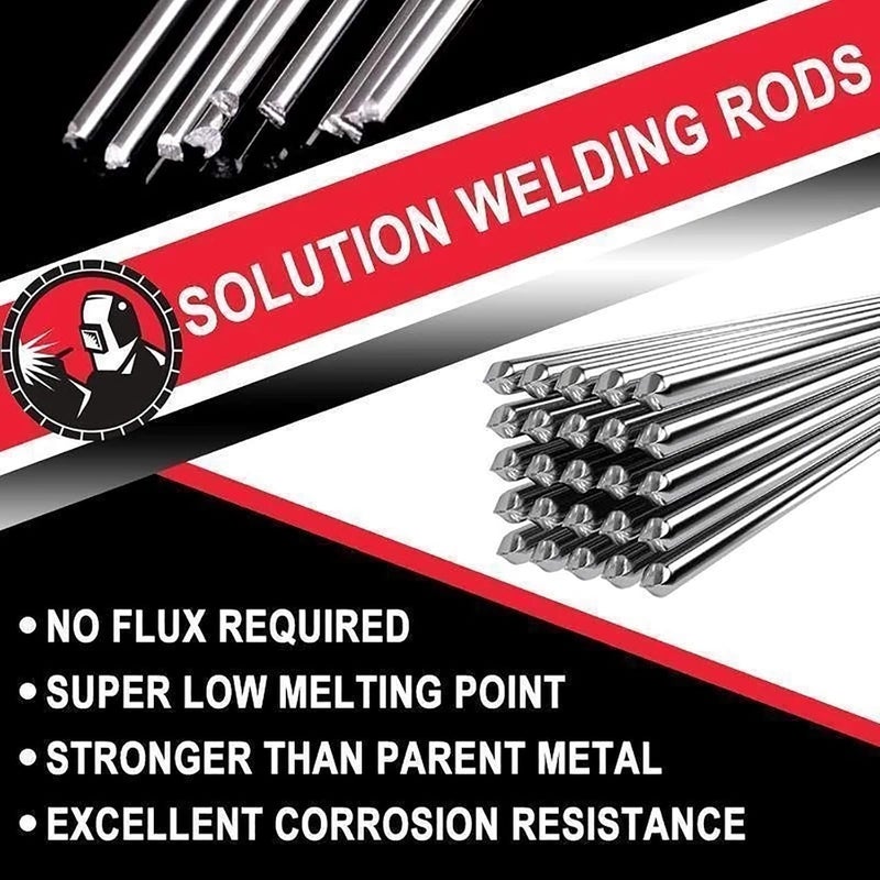 comfrt Solution Welding Flux-cored Rods No Flux Required,Easy Melt Welding Rods Low Temperature Aluminum Welding,Super Low Melting Point Excellent Corrosion Resistance (2.4mm, 10pcs) - Image 2