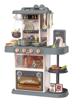 UniTrain Plastic Toy Play Kitchen Food Set for Kids, Toddlers 3+ - Cooking Pretend Play Interactive Station with Sink, Water, Steam, Sound, Accessories (43 PCS) - Little Girls Birthday Gift  - Image 1