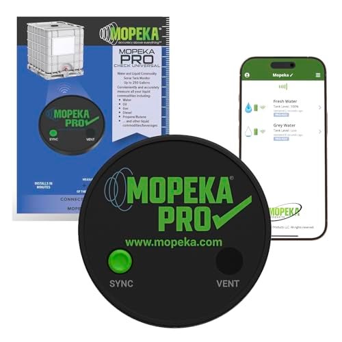 Mopeka Pro Check Universal Sensor - Bluetooth Ultrasonic Sensor for Aluminum, Plastic & Poly Tanks - Perfect for Propane Grills, Water Tanks & Campers - Water Level Sensor Up to 250 Gallon Tanks - Image 1