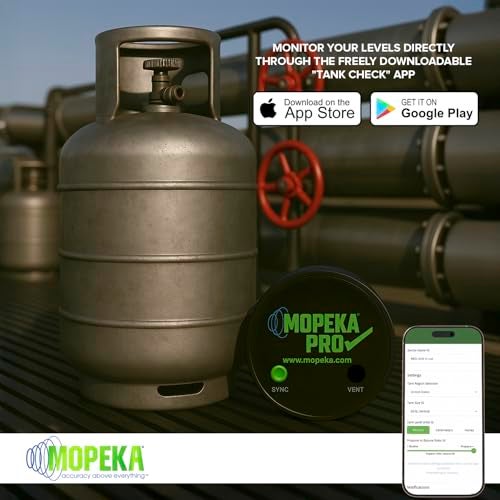 Mopeka Pro Check Universal Sensor - Bluetooth Ultrasonic Sensor for Aluminum, Plastic & Poly Tanks - Perfect for Propane Grills, Water Tanks & Campers - Water Level Sensor Up to 250 Gallon Tanks - Image 4