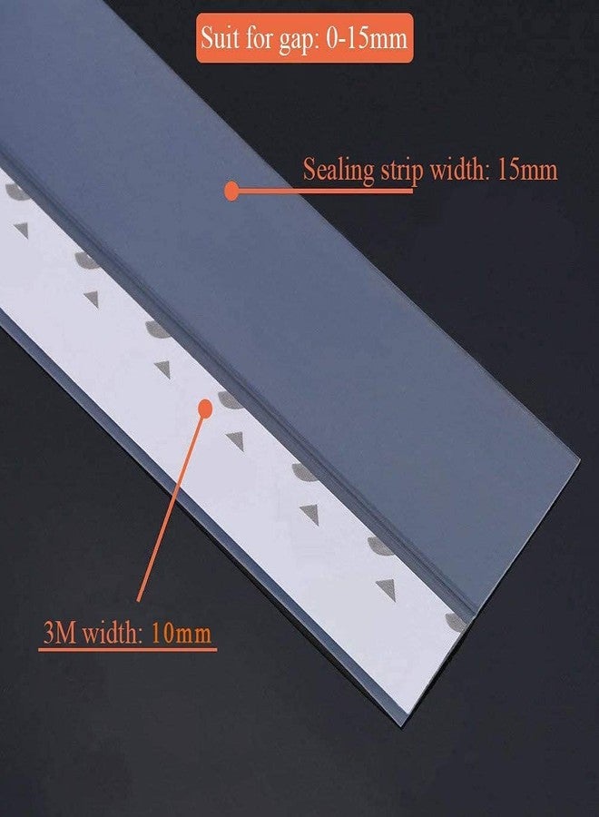 Delzon Stripping Door Seal Strip Door Bottom Strip Silicone Sealing Sticker Adhesive for Windows, Doors, etc Gap Sealer (L-5 Meter/W-45 MM) - Image 3