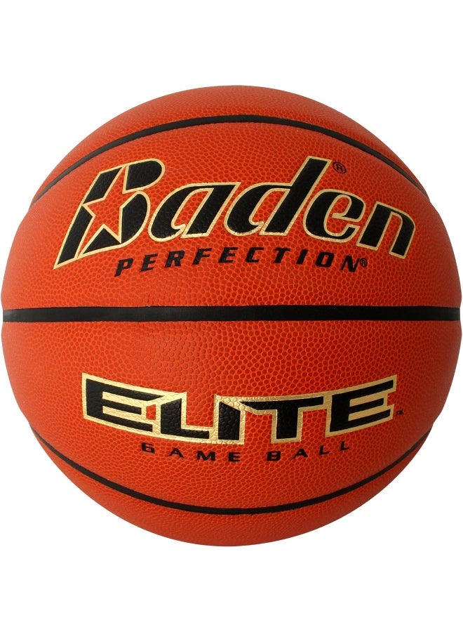 Baden Elite Indoor Game Basketball - Size 7 (29.5"), orange - Image 3