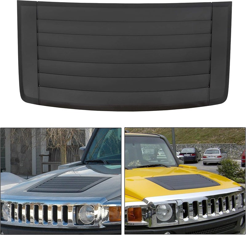 ECOTRIC Black Hood Vent Louver for 2006-2010 Hummer H3 - Image 1