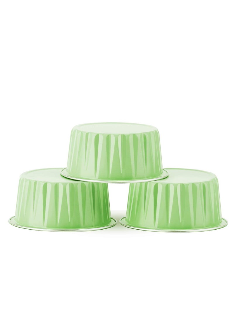 SYOSI - Disposable Foil Ramekins with Lids, 30pcs 5oz 125ml Aluminum Foil Muffin Liners Cupcake Baking Cups, Mini Pie Pans with Lids, Disposable Foil Baking Cups Containers for Creme Brulee - Image 1