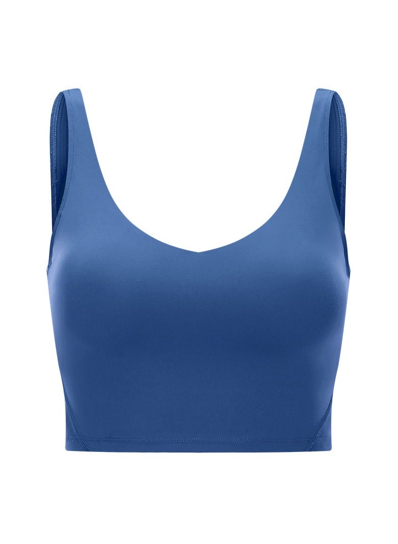 Women's Tank Top Padded Sports Bra Running Workout Yoga Crop Top - Image 1