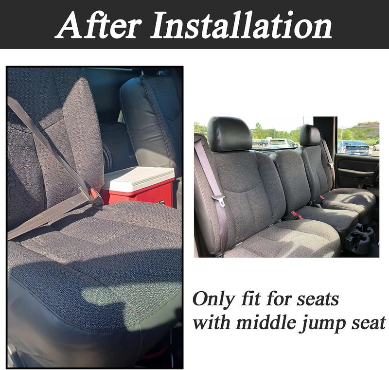 NLQR Driver Side Bottom Seat Cover Replacement with Foam Cushion for Chevy Silverado GMC Sierra 2003-2007 - Image 3