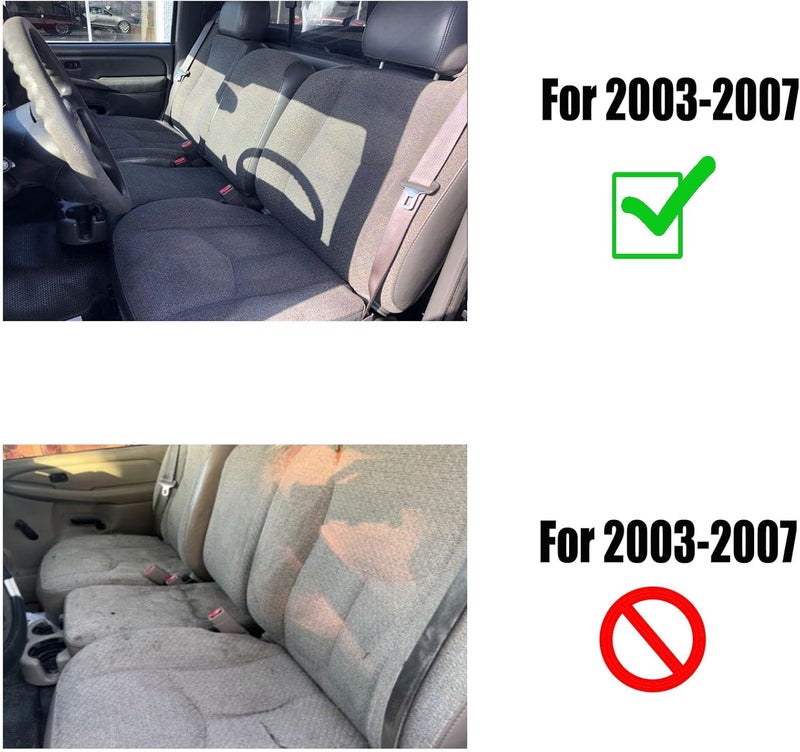 NLQR Driver Side Bottom Seat Cover Replacement with Foam Cushion for Chevy Silverado GMC Sierra 2003-2007 - Image 2