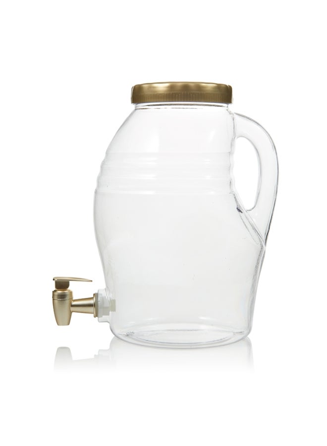 Arrow Elite Bpa-Free Wide Mouth Beverage Dispenser With Handle Clear And Bronze 1.5 Gal 76840 - Image 2
