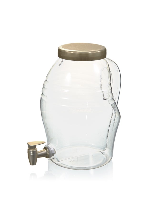 Arrow Elite Bpa-Free Wide Mouth Beverage Dispenser With Handle Clear And Bronze 1.5 Gal 76840 - Image 3