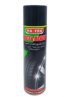 MAFRA Fast And Black Tyre Polisher Spray For Car Care, 500 Ml  - Image 2