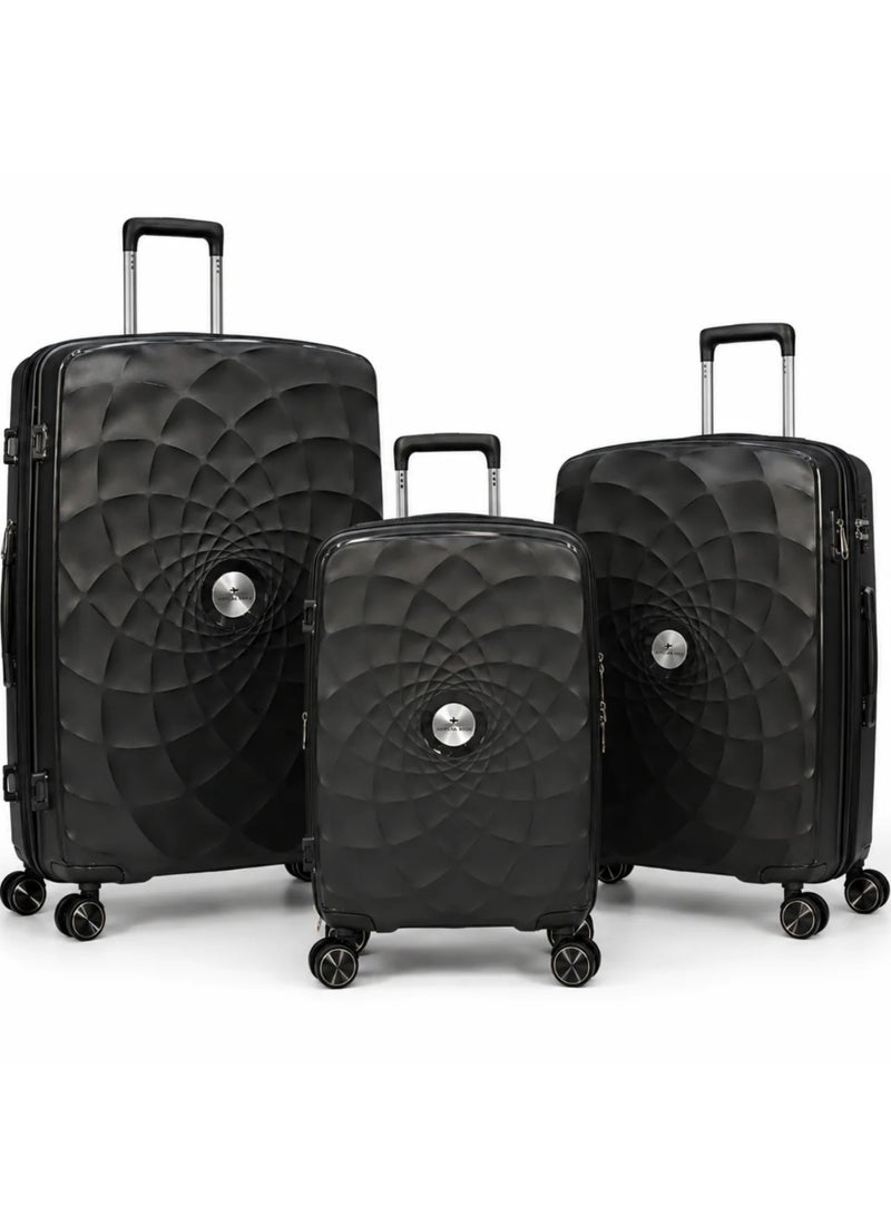 Sleek Black Luggage Set - Image 5