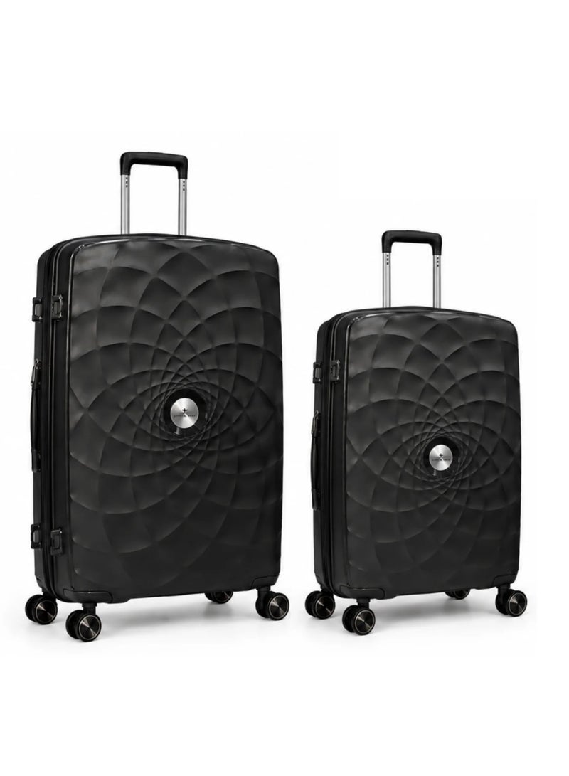 Sleek Black Luggage Set - Image 2