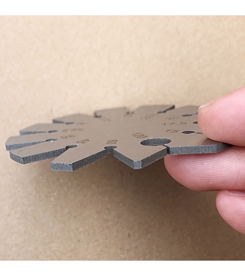 1 Angle Template Gauge Woodworking Tool Ruler For Chisel And Plane Blade Edge Measurement - Image 4