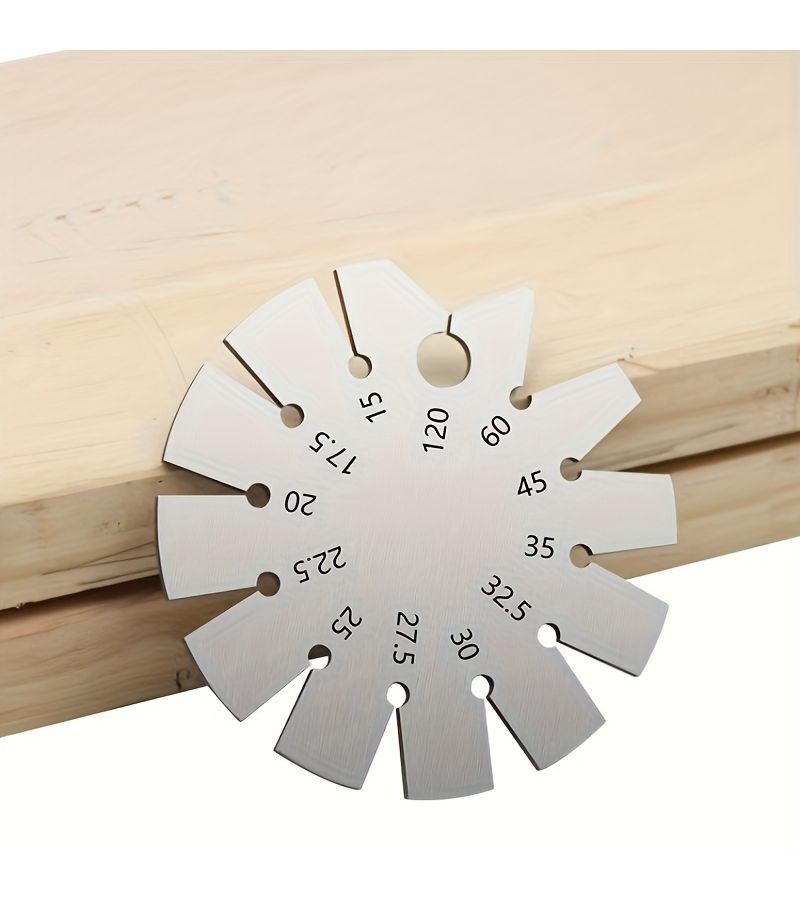 1 Angle Template Gauge Woodworking Tool Ruler For Chisel And Plane Blade Edge Measurement - Image 3
