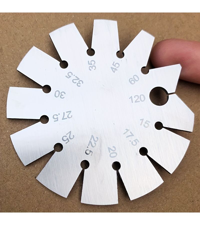1 Angle Template Gauge Woodworking Tool Ruler For Chisel And Plane Blade Edge Measurement - Image 5