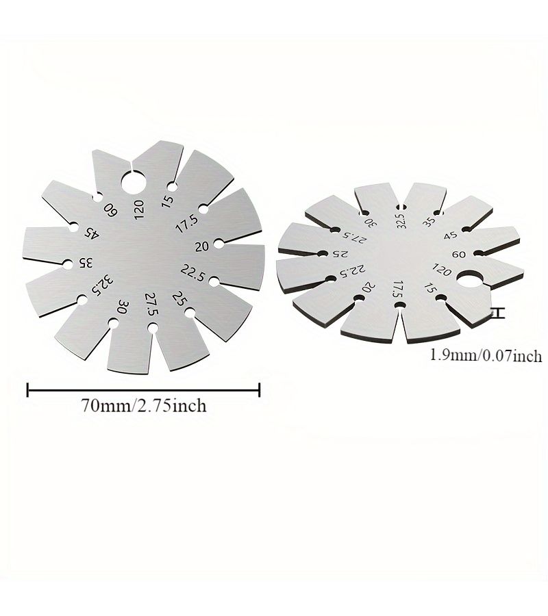 1 Angle Template Gauge Woodworking Tool Ruler For Chisel And Plane Blade Edge Measurement - Image 2