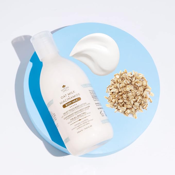 Nature Spell Oat Milk Body Lotion  Velvet Touch Body Milk 276ml - Infused with Niacinamide - Instant Hydration  Suitable for all Skin Types - 100% Vegan  Made in the UK - Image 2