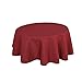 HIGHFLY Linen Round Tablecloth 45 Inch Waterproof Wine Tablecloth for Kitchen Talking Table Coffee Bar - Image 2