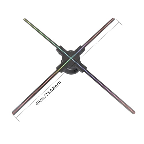 missyou 3DHologramFan,Missyou 23.6“ 3DHologramfan Projector HD LED Advertising Display with Remote and Bluetooth and Splicing,700 Video Library for Business Store Signs,Bar,Party,Halloween,Stage Lights - Image 4
