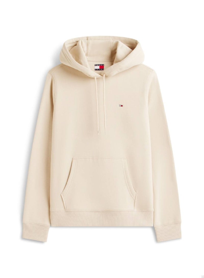TOMMY JEANS Flag Embroidery Fleece Drawstring Hoody - Image 5