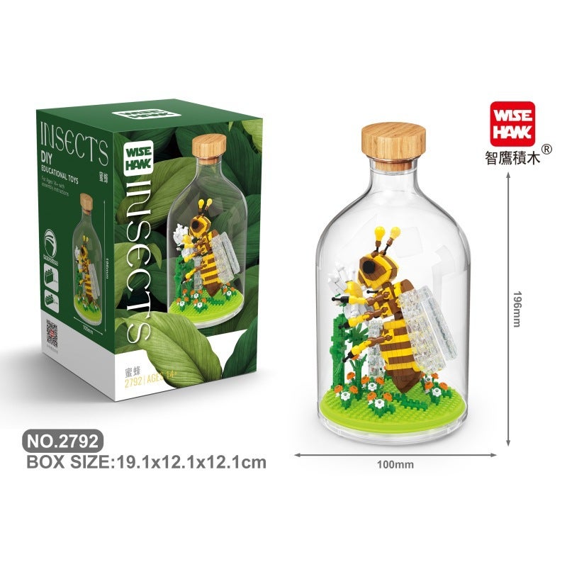 Zhiying 2790 Immortal Insect Series Specimen Amber Chinese Fun Building Blocks Children Assembling Toys Well - Image 1