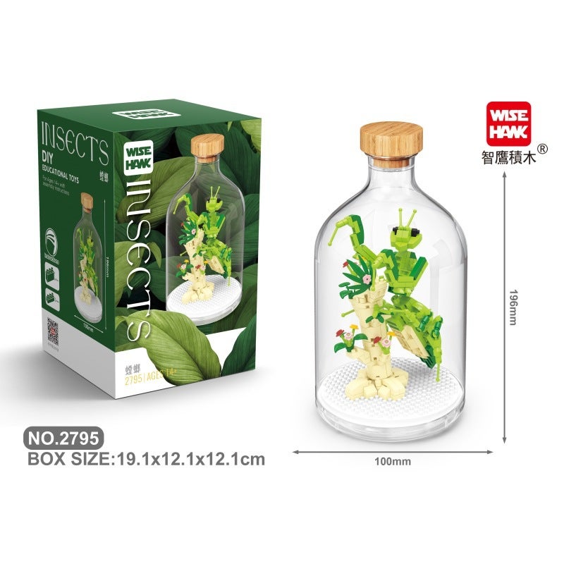 Zhiying 2790 Immortal Insect Series Specimen Amber Chinese Fun Building Blocks Children Assembling Toys Well - Image 3