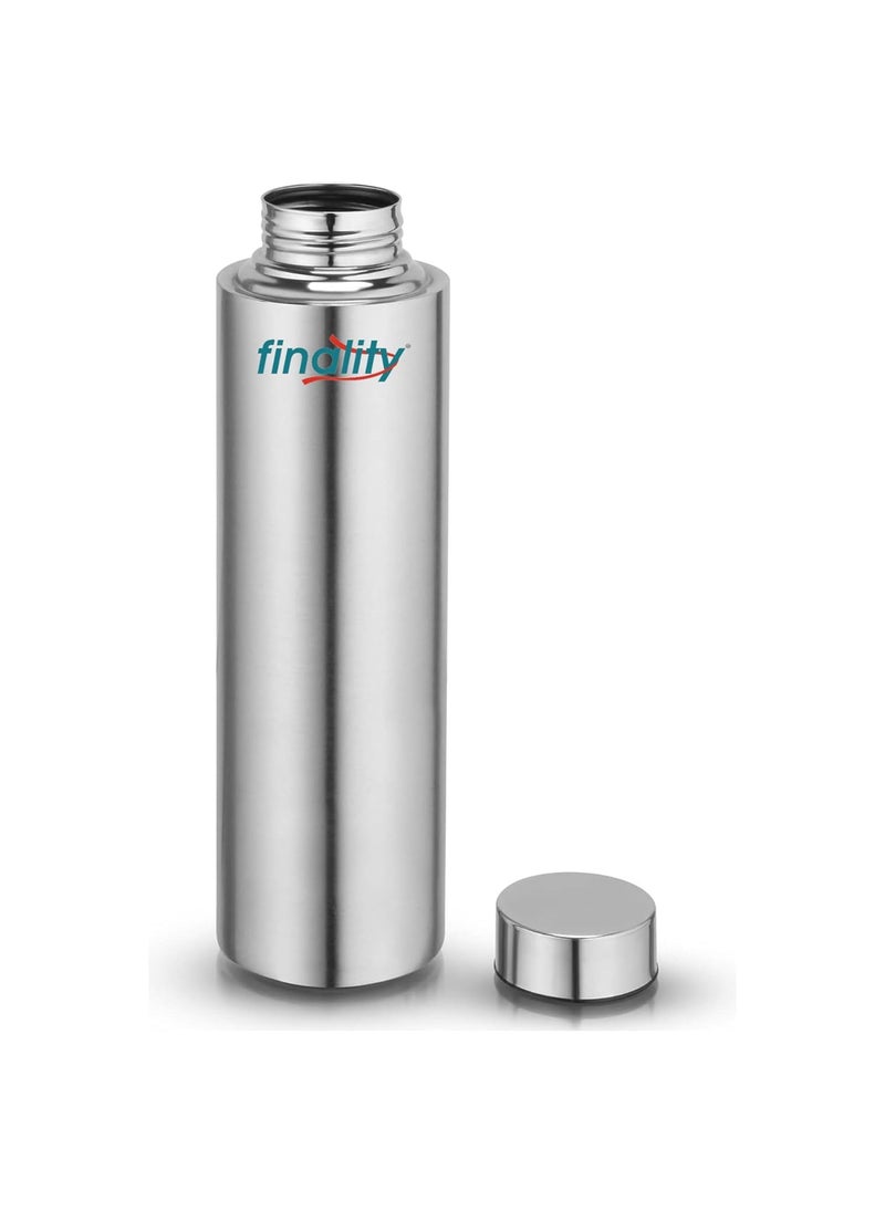 FINALITY FINALITY Stainless Steel Water Bottle 500ml Single Walled LeakProof RustFree Steel Bottle Travel Bottle Durable and EcoFriendly Metal Water Bottle for Hydration on The Go Pack of 1  - Image 1
