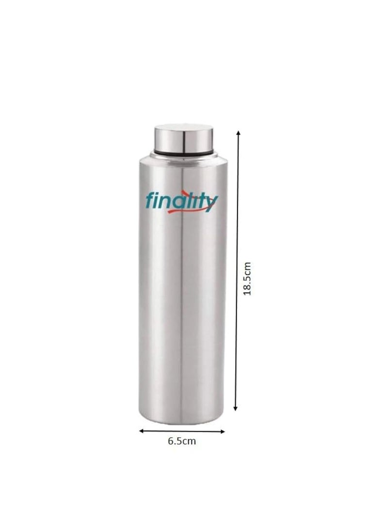 FINALITY FINALITY Stainless Steel Water Bottle 500ml Single Walled LeakProof RustFree Steel Bottle Travel Bottle Durable and EcoFriendly Metal Water Bottle for Hydration on The Go Pack of 1  - Image 2